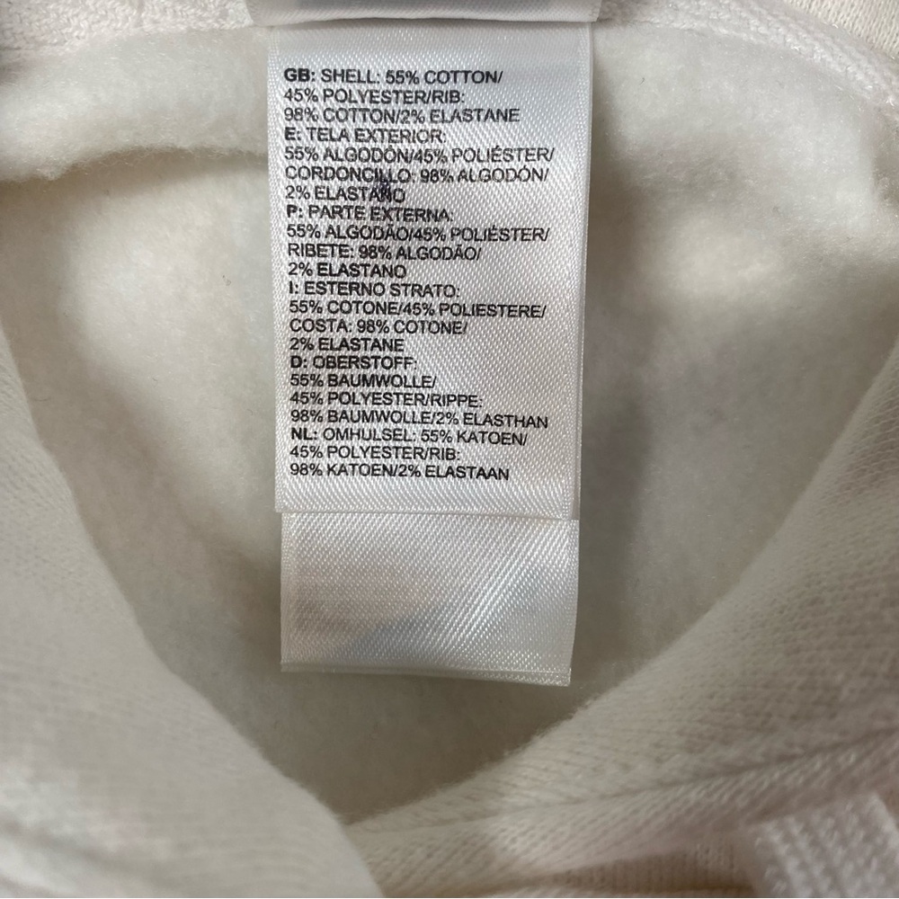 The North Face white and black logo hoodie size M woman’s EUC - Picture 8 of 15